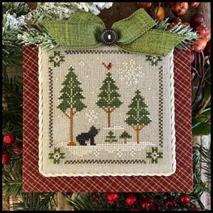 ' in the woods bear, série log cabin christmas